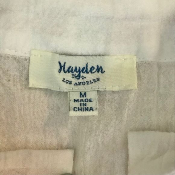 Hayden LA M off-white embroidered pompom top - Picture 5 of 6